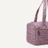 image:imageAmazon Essentials Womens Quilted Weekender Duffel Gym Bag with Trolley Sleeve Navy Paisley One SizeNavy Paisley