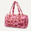 image:imageAmazon Essentials Womens Quilted Weekender Duffel Gym Bag with Trolley Sleeve Navy Paisley One SizePink Floral