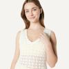 image:imageAmazon Essentials Womens RegularFit Crochet CoverUp DressCream