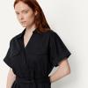 image:imageAmazon Essentials Womens RelaxedFit Short Sleeve ButtonDown Dress with BeltBlack