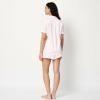 image:imageAmazon Essentials Womens Satin Short Sleeve ButtonDown Top and Short Sleepwear Pajama SetSoft Pink