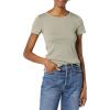 image:imageAmazon Essentials Womens SlimFit ShortSleeve Crewneck TShirt Pack of 2BlackLight Sage Green