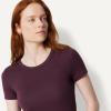 image:imageAmazon Essentials Womens SlimFit ShortSleeve Crewneck TShirt Pack of 2BurgundyNavy