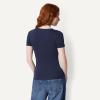 image:imageAmazon Essentials Womens SlimFit ShortSleeve Crewneck TShirt Pack of 2BurgundyNavy
