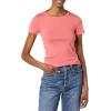 image:imageAmazon Essentials Womens SlimFit ShortSleeve Crewneck TShirt Pack of 2Navy Hot Pink