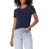 image:imageAmazon Essentials Womens SlimFit ShortSleeve Crewneck TShirt Pack of 2NavyNavy