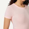image:imageAmazon Essentials Womens SlimFit ShortSleeve Crewneck TShirt Pack of 2Oatmeal HeatherLight Pink
