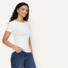image:imageAmazon Essentials Womens SlimFit ShortSleeve Crewneck TShirt Pack of 2Pastel YellowWhite