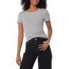 image:imageAmazon Essentials Womens SlimFit ShortSleeve Crewneck TShirt Pack of 2WhiteLight Heather Grey