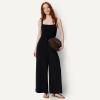 image:imageAmazon Essentials Womens Square Neck Wide Leg Sleeveless JumpsuitBlack