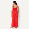 image:imageAmazon Essentials Womens Square Neck Wide Leg Sleeveless JumpsuitBright Poppy Red