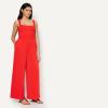 image:imageAmazon Essentials Womens Square Neck Wide Leg Sleeveless JumpsuitBright Poppy Red