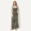 image:imageAmazon Essentials Womens Square Neck Wide Leg Sleeveless JumpsuitSage Green Abstract Palms