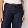 image:imageAmazon Essentials Womens Ultra Soft LowRise Wide Leg JeanRinse Denim