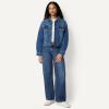 image:imageAmazon Essentials Womens Ultra Soft LowRise Wide Leg JeanStone Medium Wash