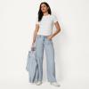image:imageAmazon Essentials Womens Ultra Soft LowRise Wide Leg JeanTinted Ice Light Wash