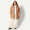image:imageAmazon Essentials womens Lightweight WaterResistant Packable Hooded Puffer Coat Available in Plus SizeLight Brown