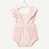 image:imageAmazon Essentials x Sofia Grainge Baby Girls Cotton Sleeveless Romper with RufflesLight Pink