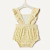 image:imageAmazon Essentials x Sofia Grainge Baby Girls Cotton Sleeveless Romper with RufflesLight Tan Ditsy Flower