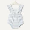image:imageAmazon Essentials x Sofia Grainge Baby Girls Cotton Sleeveless Romper with RufflesPale Blue Bold Stripe