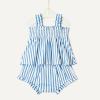 image:imageAmazon Essentials x Sofia Grainge Baby Girls Cotton Sleeveless Shirt and Shorts Play SetBlue Stripe