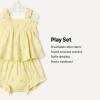 image:imageAmazon Essentials x Sofia Grainge Baby Girls Cotton Sleeveless Shirt and Shorts Play SetLight Yellow Ice Cream