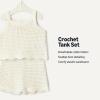 image:imageAmazon Essentials x Sofia Grainge Mommy amp Me Cotton Crochet Sweaters amp Tank SetsIvory