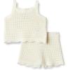 image:imageAmazon Essentials x Sofia Grainge Mommy amp Me Cotton Crochet Sweaters amp Tank SetsIvory
