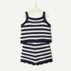 image:imageAmazon Essentials x Sofia Grainge Mommy amp Me Cotton Crochet Sweaters amp Tank SetsIvory Navy Polo Stripe