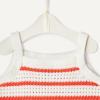 image:imageAmazon Essentials x Sofia Grainge Mommy amp Me Cotton Crochet Sweaters amp Tank SetsIvory Red Uneven Stripe