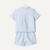 image:imageAmazon Essentials x Sofia Grainge Toddlers and Baby Boys Cotton Linen Short Sleeve Shirt amp Shorts Play SetLight Blue