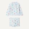 image:imageAmazon Essentials x Sofia Grainge Toddlers and Baby Boys TwoPiece Long Sleeve Rashguard and Shorts SetPale Blue Beach