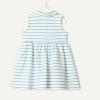 image:imageAmazon Essentials x Sofia Grainge Toddlers and Baby Girls Cotton Pique Sleeveless DressBlue Uneven Thin Stripe