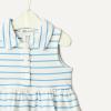 image:imageAmazon Essentials x Sofia Grainge Toddlers and Baby Girls Cotton Pique Sleeveless DressBlue Uneven Thin Stripe