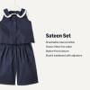 image:imageAmazon Essentials x Sofia Grainge Toddlers and Baby Girls Cotton Sateen Sleeveless Top and Pants Play SetNavy