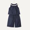 image:imageAmazon Essentials x Sofia Grainge Toddlers and Baby Girls Cotton Sateen Sleeveless Top and Pants Play SetNavy