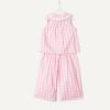 image:imageAmazon Essentials x Sofia Grainge Toddlers and Baby Girls Cotton Sateen Sleeveless Top and Pants Play SetPink Big Gingham