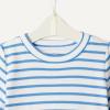 image:imageAmazon Essentials x Sofia Grainge Unisex Toddlers and Babies Cotton Knit Short Sleeve Shirt amp Pants SetBlue Ivory Uneven Stripe