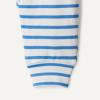 image:imageAmazon Essentials x Sofia Grainge Unisex Toddlers and Babies Cotton Knit Short Sleeve Shirt amp Pants SetBlue Ivory Uneven Stripe