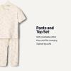image:imageAmazon Essentials x Sofia Grainge Unisex Toddlers and Babies Cotton Knit Short Sleeve Shirt amp Pants SetIvory Little Bunnies
