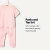 image:imageAmazon Essentials x Sofia Grainge Unisex Toddlers and Babies Cotton Knit Short Sleeve Shirt amp Pants SetPink
