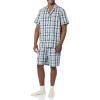 Navy Taupe Madras Plaid