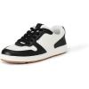 image:imageAmazon Essentials Unisex Kids Low Top Lace Up Court Sneakers for Boys and GirlsBlack