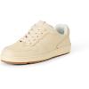 image:imageAmazon Essentials Unisex Kids Low Top Lace Up Court Sneakers for Boys and GirlsCream