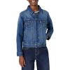 image:imageAmazon Essentials Unisex Kids Medium Stretch RegularFit Denim Trucker Jacket for Boys and GirlsClassic Medium Wash