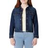 image:imageAmazon Essentials Unisex Kids Medium Stretch RegularFit Denim Trucker Jacket for Boys and GirlsDark Wash