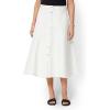 image:imageAmazon Essentials Womens ALine HighRise Denim ButtonDown Midi SkirtWhite