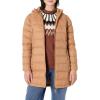 image:imageAmazon Essentials womens Lightweight WaterResistant Packable Hooded Puffer Coat Available in Plus SizeLight Brown