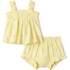 image:imageAmazon Essentials x Sofia Grainge Baby Girls Cotton Sleeveless Shirt and Shorts Play SetLight Yellow Ice Cream