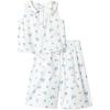 image:imageAmazon Essentials x Sofia Grainge Toddlers and Baby Girls Cotton Sateen Sleeveless Top and Pants Play SetIvory Blue Floral
